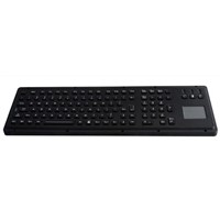 Black  Industrial Military Metal Keyboards With Touchpad / FN Keys