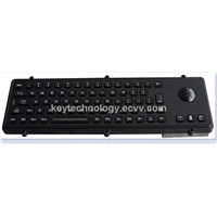 Black explosionproof stainelss steel keyboard with sealed touchpad for coal mine