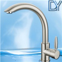 Brushed nickel solid brass hot and cold water brass Kitchen sink tap faucet