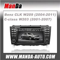 Car dvd gps for Mercedes-Benz CLK W209 C-class W203 2 Din Car Radio