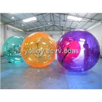 Colorful water walking ball 0.8mm PVC high quality two years warranty