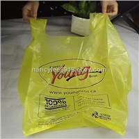 Customized T-shirt bag with printing for shopping
