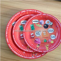 Dispoable paper plate dish forming machine