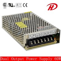 Dual Output Switching Power Supply for 60W (D-60W)