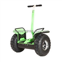 Electric vehicle with two big wheels