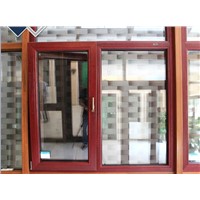 FM90 aluminum wood tilt-turn window with Double Glazed