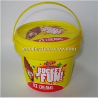 Evident Proof Plastic  Bucket, Ice Cream Container &amp;amp; Bucket  with IML