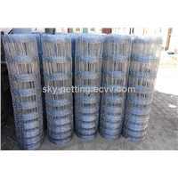Galvanized Steel Hinge Joint Cattle Field Wire Fence Mesh