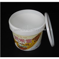 Hot Sale ! Yoghurt Bucket ,  In Mould Lable ,Different colours and Printings