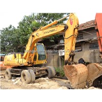 used Hyundai R18oW-5 wheel excavator