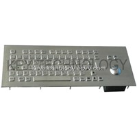IP65 dynamic Coal Minemetal  keyboard with optical trackball