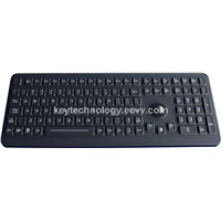 IP68 Silicone Industrial aviation Keyboard With Washable Optical Trackball
