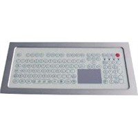 P68 dynamic washable industrial membrane keyboard with ruggized sealed keypad