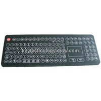 Industrial  Aviation Membrane Keyboard With Ruggedized Touchpad Functional Keys