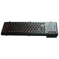 Industrial Black Titanium Military  Backlight Keyboards  With Sealed Touchpad