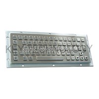Industrial kiosk stainless steel keyboard