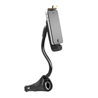 Iphone car charger holder with gooseneck