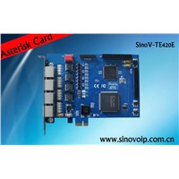 Lowest Price TE420E Digital E1/T1 Card for IP PBX