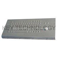 Mountable Stainless Steel IP65 Keyboard with trackball