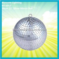 New 30cm 12" Silver Sparkling Disco Mirror Ball (BS-5013)