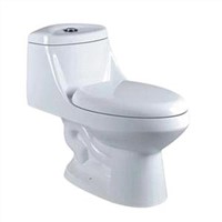 One-piece toilet with sighonic,Made of Ceramic