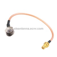 RF antenna cable assembly with SMA connector