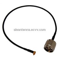 RF jumper cable assembly with MMCX connector
