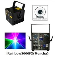 RGB 2W Moncha mainboard full color animation laser show stage DJ lighting