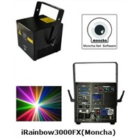 RGB 3W Moncha mainboard full color animation laser show stage DJ lighting