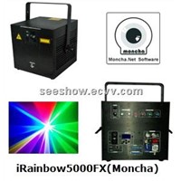 RGB 5W Moncha mainboard full color animation laser show stage DJ lighting