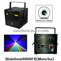 RGB 8W Moncha mainboard full color animation laser show stage DJ lighting