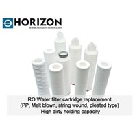 RO Water filter cartridge replacement (PP, Melt blown, string wound, pleated type)