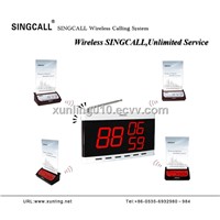 SINGCALL wireless calling sysyem with fixed receiver and multi-keys call button