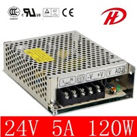 Single Output 120W 24V Industrial Power Supply (HS-120W)