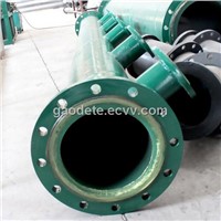 Steel lined polyurethane tailings conveying pipe