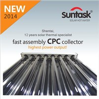 Suntask New Fast Assembly CPC Solar Collector SHC with Largest Aperture Area