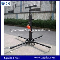 Tower lift crank stand hand winch light stand