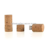 Wooden USB Flash Drive with 32MB to 32GB Memory Capacity and Moisture Resistance