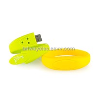Wristband Flash Drives, Support Multi-partition, Password Access and Auto-run Functions