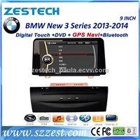 ZESTECH car dvd player with GPS Navigation for BMW New 3 Series 9 inch 2013-2014 stereo audio radio