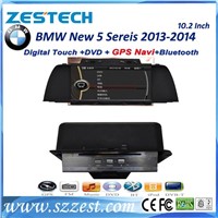 ZESTECH car dvd player with GPS Navigation for BMW New 5 Series 10.2inch stereo audio radio