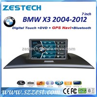 ZESTECH car dvd player with GPS Navigation for BMW X3 2004-2012 7inch stereo audio radio