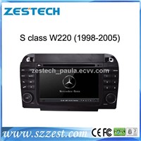 ZESTECH car dvd player with GPS Navigation for S class W220 (1998-2005) stereo audio radio