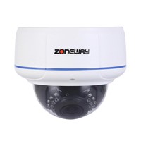 ZONEWAY H.264 HD IR IP Dome Camera with Multi-Screen Software Monitoring