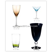 color glass cup
