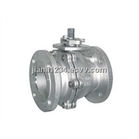 two piece flanged ball valve