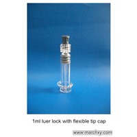 1ml luer lock with flexible tip cap