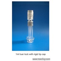 1ml luer lock with rigid tip cap