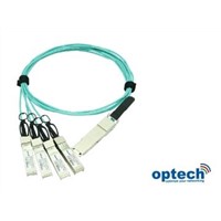 40Gbps QSFP+ to 4 x SFP+ Fanout Breakout AOC