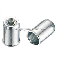 Cylindrical Threaded Insert, Reduced Countersunk Head, Short Type, Open Type